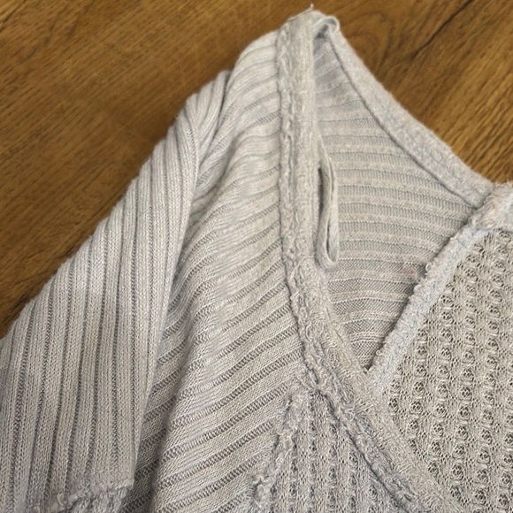 We the Free by Free People Catalina V-Neck Thermal Top - Picture 4 of 7